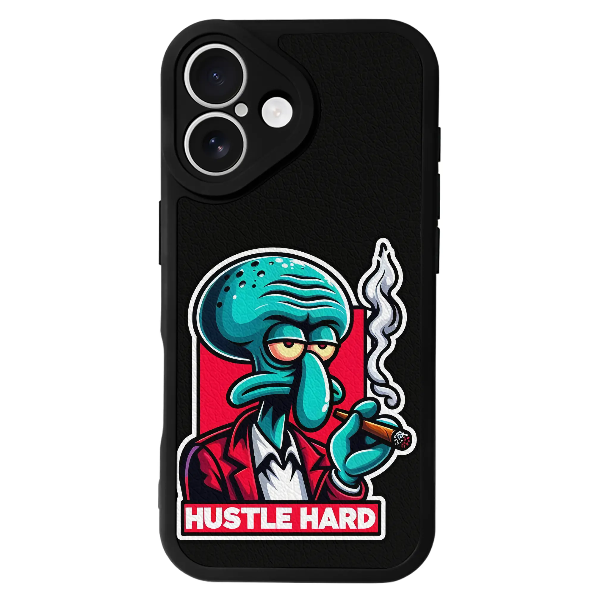 スポンジボブ グッズ イカルド - IPhone 16シリーズ対応 ・ シリコンスマホケース ・ レザー調 ・ 高精度フィット ・ 耐衝撃 ・ ワイヤレス充電対応 ・ 精密カット